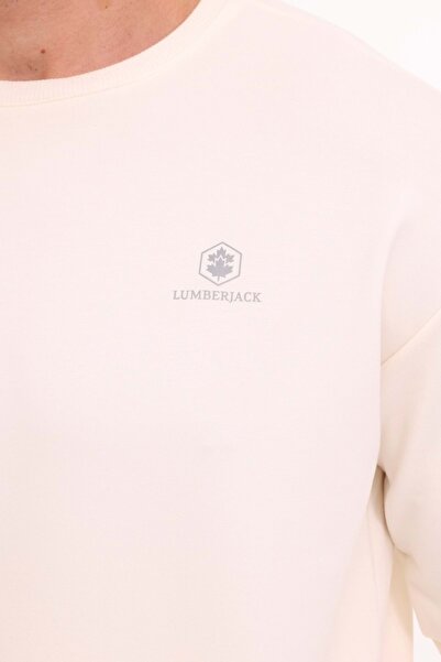 lumberjack Mb Sn75 C Neck Sw 4pr,ecru Ανδρικό φούτερ