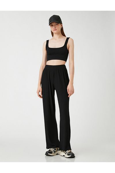 Koton Camisole Sweatpants with Elastic Waist Wide Legs