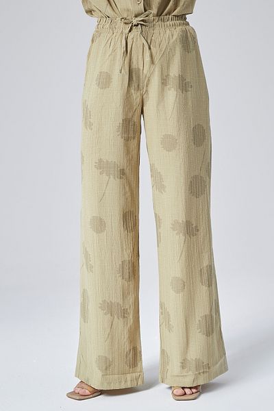 Bolivente Pantaloni largi pentru femei de culoare kaki