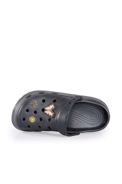 Sonimix Ez129.01 High Sole Women's Croos Slippers Black