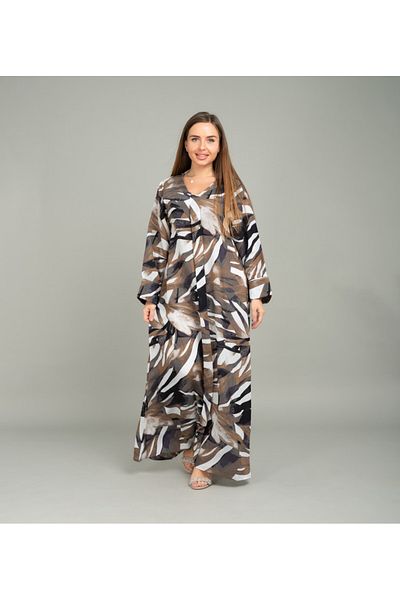 IKKXA Multicolour Printed Jalabiya
