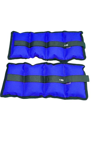 Jet Set de greutăți pentru încheietura mâinii albastru 1 kg x 2 bucăți - Greutate pentru picioare pentru sac de nisip