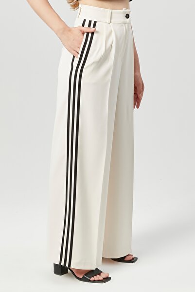 Bolivente Stripe Detailed Women's Palazzo Trousers