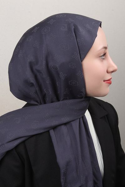 Pierre Cardin Μεταλλικό Μπλε Βαμβακερό Σάλι - 1030600-923