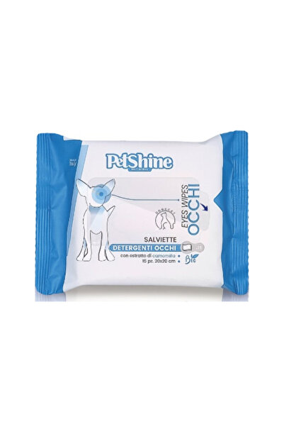 petshine مناديل مبللة للعين للحيوانات الأليفة - 15 قطعة