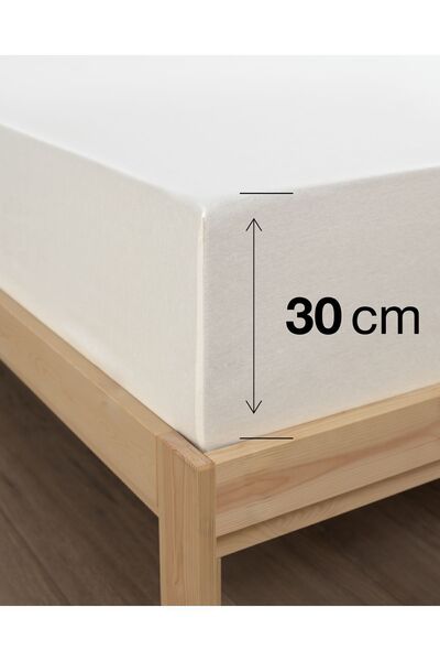 MODELHOME Cream Colored Fitted Sheet Set (Cotton Duvet Cover Fabric, Pillow Case) 7 Different Sizes