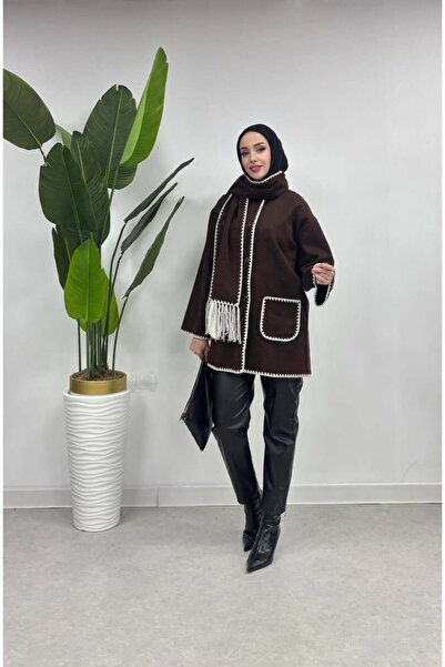 comstar Shawl Collar Stitched Cardigan