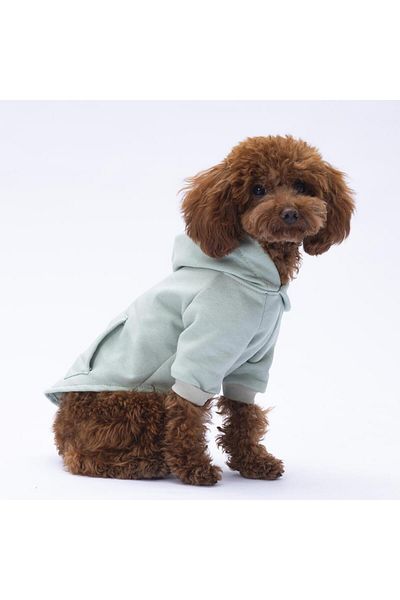 Pettrend Squirrel Kangaroo Print Hoodie with Pockets - Cat Dog Outfit Sweatshirt