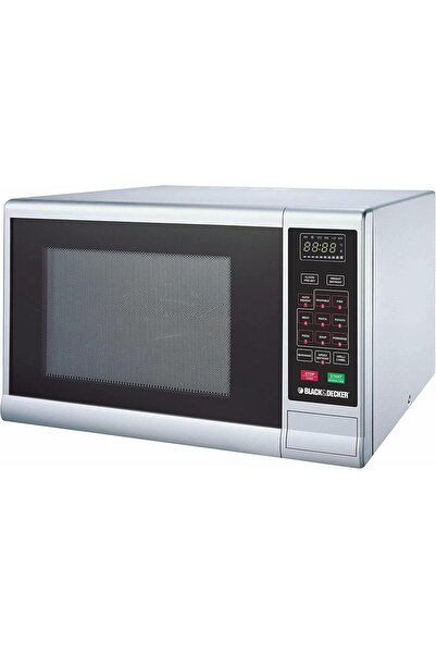Black&Decker BLACK+DECKER 30L 900W Digital Microwave With Grill Silver, 9 Presets 5 Power Levels