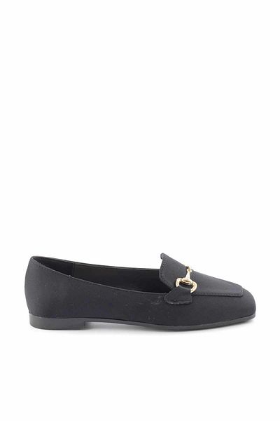 Bambi Mattschwarze Damen-Loafer-Schuhe K 01641165409