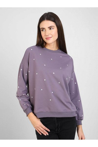 Refka Φούτερ Lavender Refka - Troc Detailed