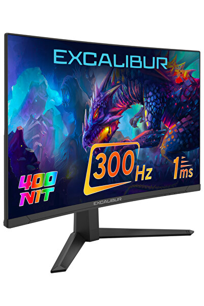 CASPER  Excalibur E27FVC-E 27" 300HZ 1MS 400NIT Fast VA Curved HDR10 Oyuncu Monitörü
