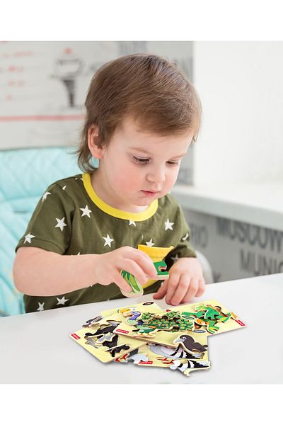 Babyhug أزهار الطيور Ahşap Bulmacalar 5'li Paket, 20 Parça, Cevre Dostu, 3 Yaş ve Üzeri Eğitici