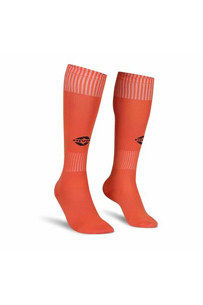 Nivia Plain Encounter Football Socks/Stockings (Orange/Black, M) | for Men & Women