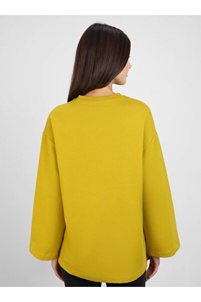 Refka Φούτερ Olive Green Refka - Λεπτομερής εκτύπωση με φύλλο αλουμινίου