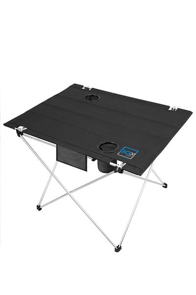 Box&Box Bardak Gözlü, Omuz Askılı, Katlanabilir Kamp Ve Piknik Masası 73x55x4...
