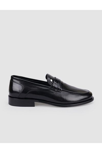 Cabani 100% Genuine Leather Black Men's Classic Shoes