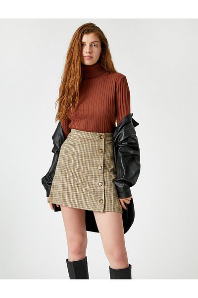 Koton Turtleneck Sweater Ribbed Knitwear