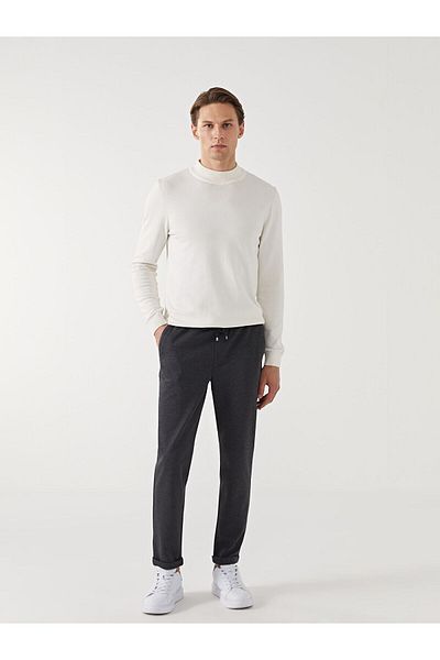 LC Waikiki Ανδρικό παντελόνι LCW Vision Anthracite Slim Fit