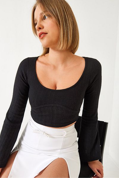 Bianco Lucci Γυναικεία Crop Μπλούζα 60351286