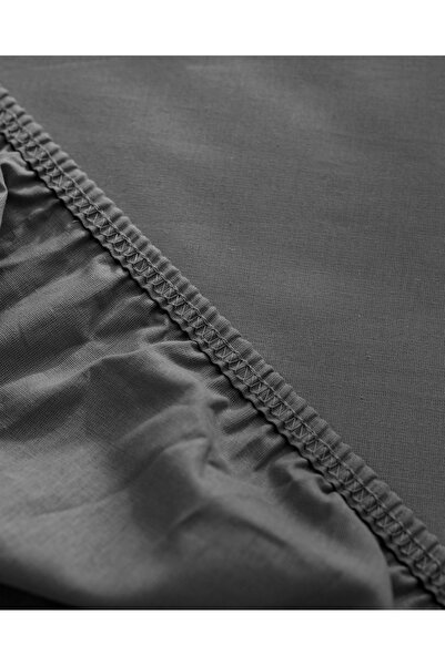 Madame Coco Manon Double - 100% Cotton Ranforce Anthracite Bed Sheet