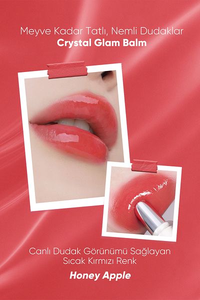 CLIO CLIO Crystal Glam Balm 004 Honey Apple 3,2 g - Lip balm