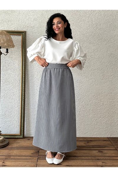 KÜÇÜĞÜM BUTİK Fusta cu dungi negre - Design elegant și confortabil