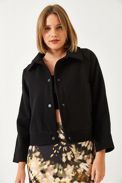 Bianco Lucci Kurze Kaschmirmantel mit Raglanärmeln für Damen 2626 60261106