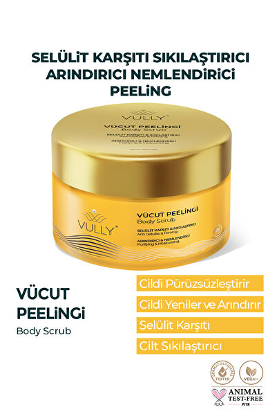VULLY Selülit Karşıtı - Sıkılaştırıcı - Arındırıcı - Nemlendirici Mango Vücut...