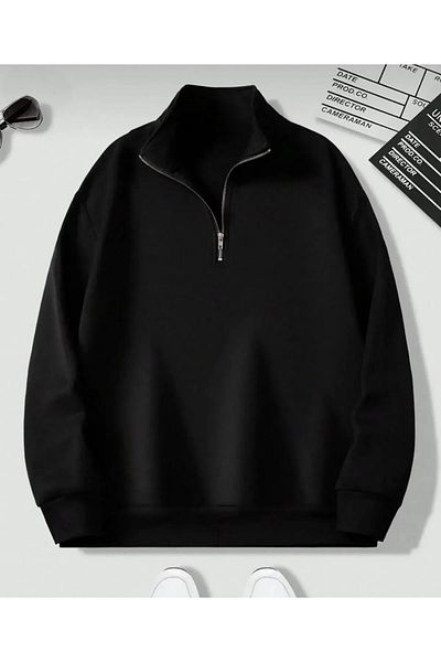 DAXİS Sportwear Company Унисекс суитшърт с висока яка и 2-пакет - големи размери