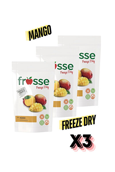 frosse 3 Pack Mango Crispy - Freeze Dried Mango Chips