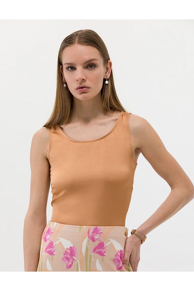 Pierre Cardin Brown Regular Fit Tank Top 50262567 -Vr233