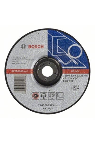 Bosch 180MM TAŞLAMA TAŞI ÇAPAK ALMA METAL TAŞLAMA TAŞI 8MM