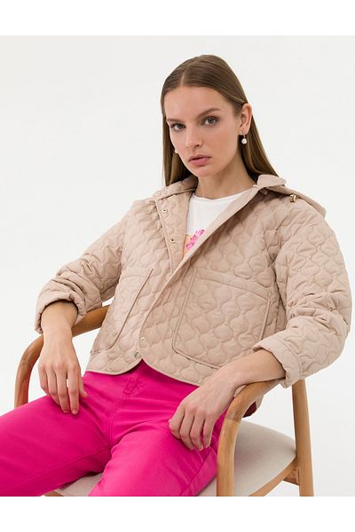 Pierre Cardin Brown Crop Top Coat 50263116 -Vr233