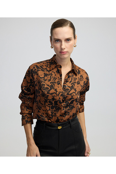 İpekyol Çiçek desen gömlek