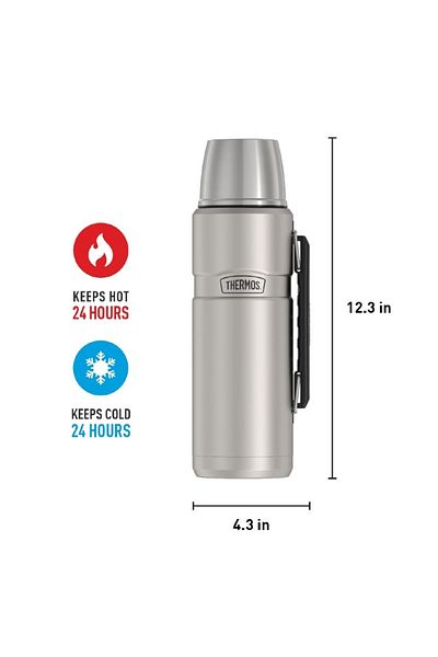 Thermos Sk2010 Stainless King Large Matte Stainless Steel 1.2 Liter Thermos