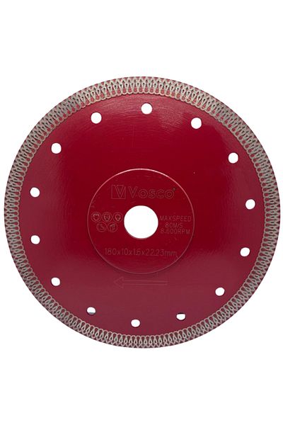 vosco Turbo Pro Granite Ceramic/ Stone/ Tile/ Marble/ Porcelain/ Diamond Fine Precision Cutter with Lace 180mm