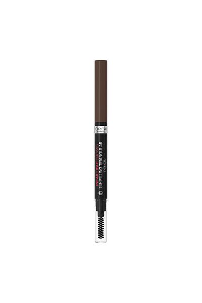 L'Oreal Paris , Infaillible Brows, 24H Filling Triangular Pencil, 3.0 Brunette