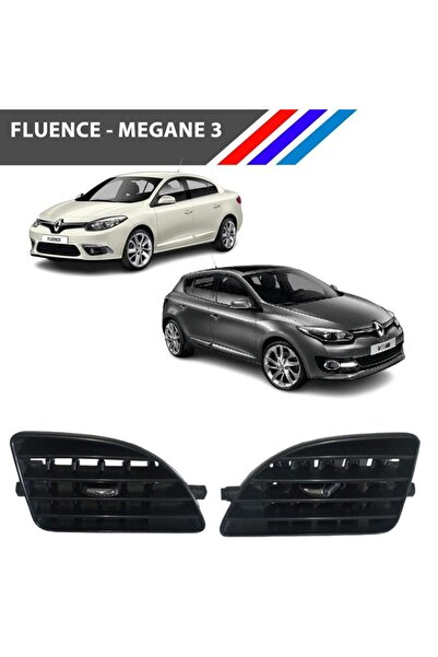 ZETOTO Fluence - Megane 3 Havalandırma Izgarası Köşe Yan Krom Uçlu Sol Sağ Ta...