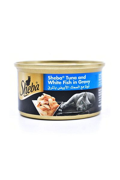 SHEBA Tuna & White Fish Cat Food, 85g