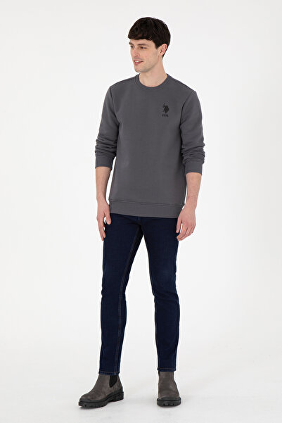 U.S. Polo Assn. Pánská antracitová mikina 50292596-VR006