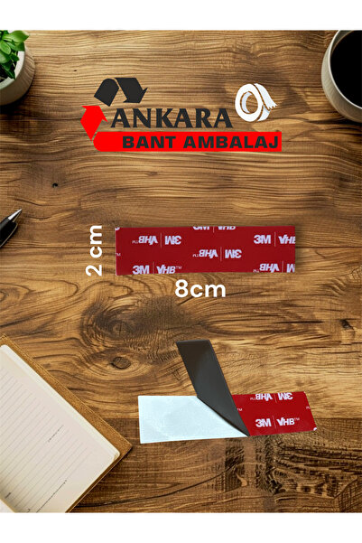 3M 500 Adet 3M GPH 060GF VHB  Çift Taraflı Akrilik Bant Gri 2cm X 8cm