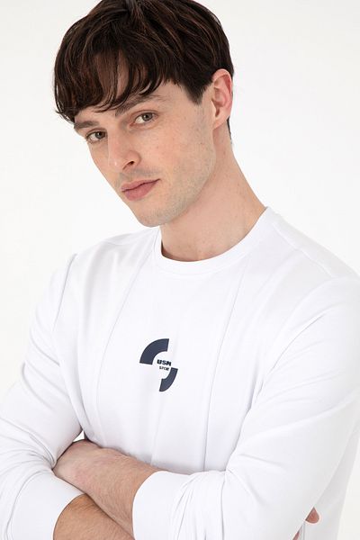 U.S. Polo Assn. Men's White Sweatshirt - 50290778 -Vr013