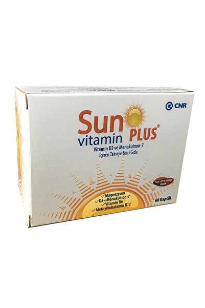 Genel Markalar Sun Vitamin Plus Vitamin D3 İçeren Takviye Edici Gıda 60 Kapsül