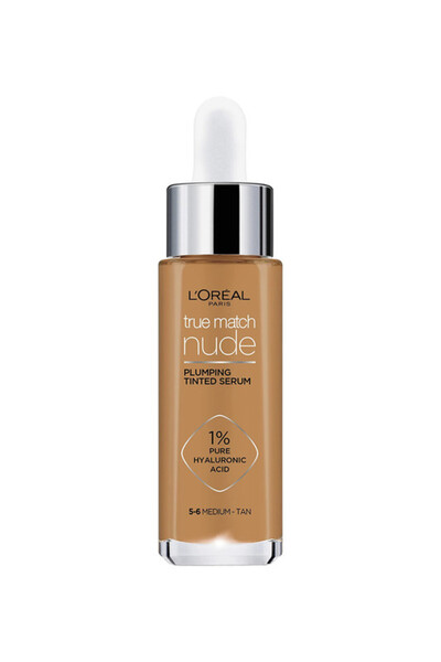 L'Oreal Paris , True Match Nude، مصل ملون ممتلئ، درجة اللون 5-6، بني متوسط