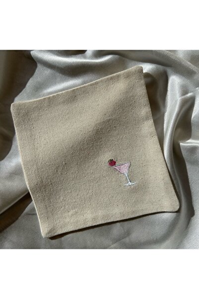 Elegancembroidery Kokteyl Peçetesi - Yılbaşı Peçetesi - Nakışlı Peçete