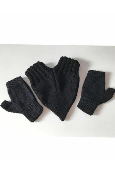 MK hobievimm El Örgüsü Parmaksız Eldiven (Sevgili Eldiveni) 3 Parça