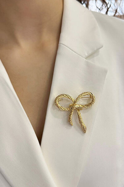 Modex Tırtıklı Fiyonk broş (En:5cm Boy:5cm)