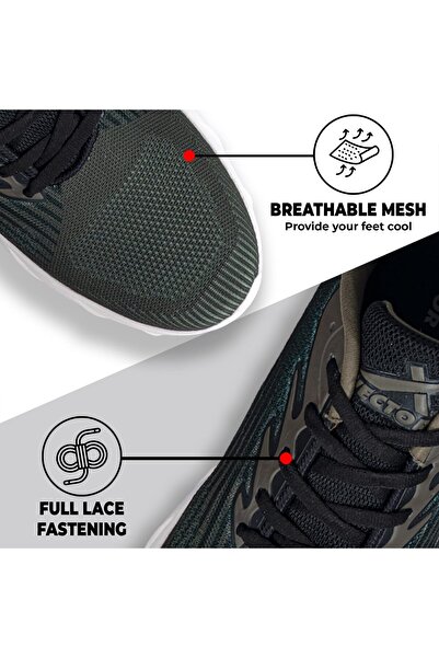 Vector X Defence Running/jogging Shoes | Black/white | Size: 7 Uk/8 Us/41 Eu | Non Slip