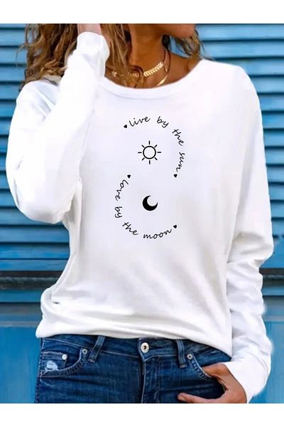 Kokosh moda Γυναικεία μακρυμάνικη μπλούζα βισκόζης με λαιμόκοψη